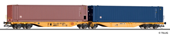 Tillig 18079 - TT - Containertragwagen, WASCOSA, Ep. VI
